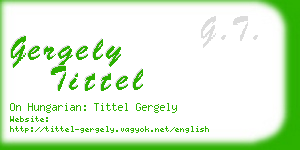 gergely tittel business card